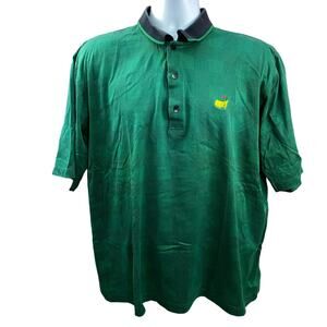 Augusta National Golf Shop Large Polo Slazenger 100% Cotton Green The Masters